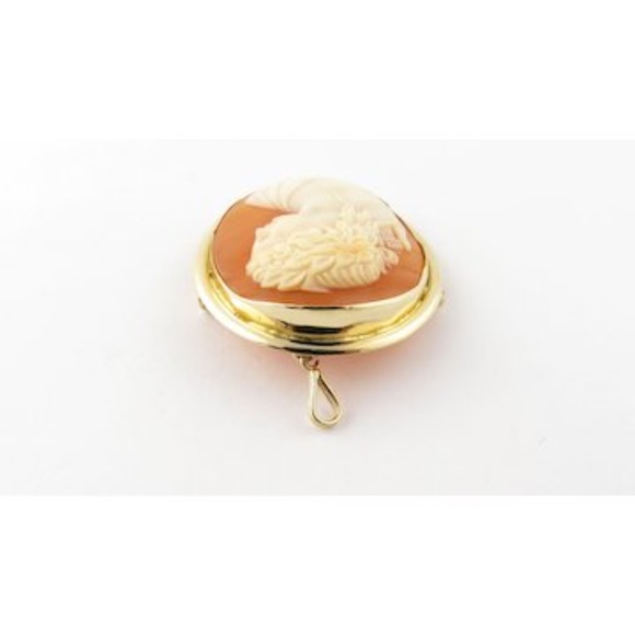 Vintage 18 Karat Yellow Gold Cameo Pendant/Brooch #3920 - Picture 5 of 8